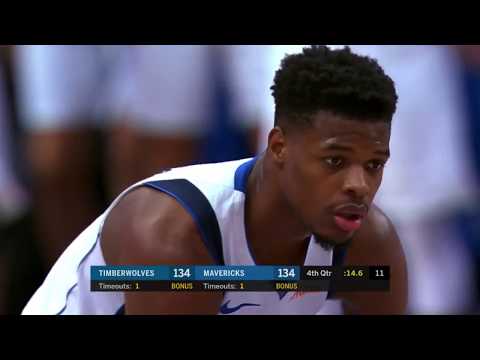 Dennis Smith Jr. Great Clucth Basket and One vs. Timberwolves [20.10.18.]