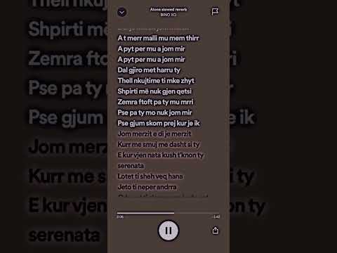 Alone - BINO XO (speed up)