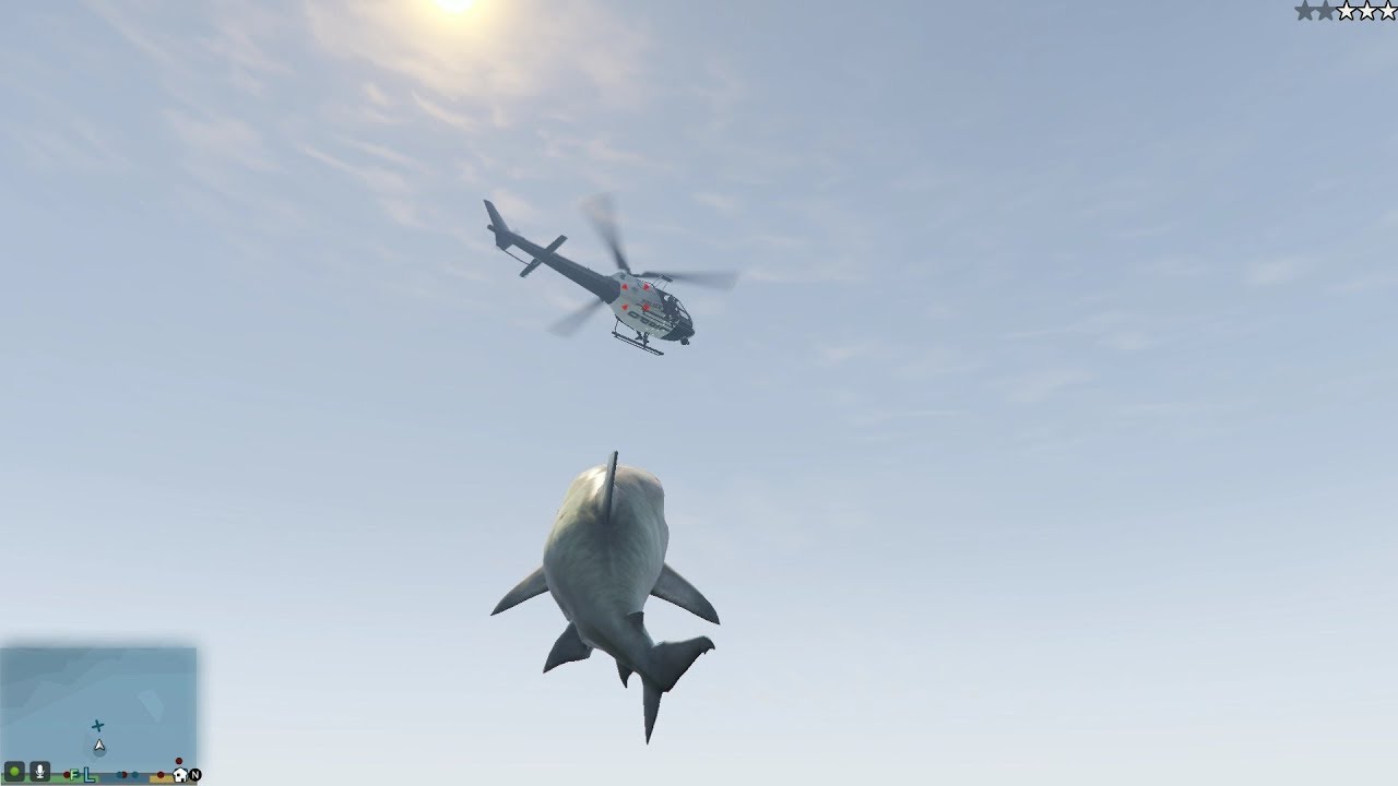 GTA 5 - Shark script mod (Maneater/Jaws Unleashed inspired) - YouTube