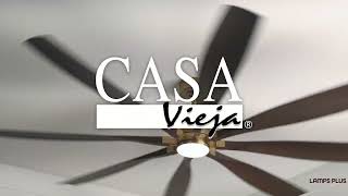 1_Watch A Video About the 72 Casa Vieja Vortex Soft Brass Walnut LED Ceiling Fan with Remote