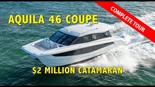 Download lagu Aquila 46 Coupe, A new generation catamaran that is sporty, livable, and comfortable - Complete tour mp3