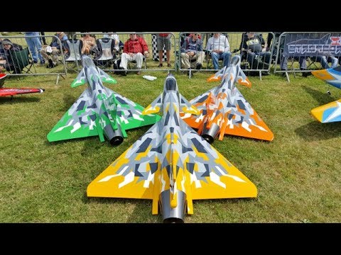 3 X J-10 VECTORED THRUST "CHENGDU" CARF MODELS RC SPORTS JETS - AZAEROSPORTS LONG MARSTON - 2017