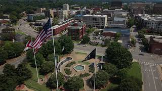 Huntsville from Above | Veterans Memorial Park & Church of the Nativity
