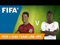 Portugal v. Ghana - Team lineups EXCLUSIVE