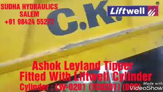 preview picture of video 'Liftwell hydraulic cylinders fitted in Ashok Leyland Vehicle'