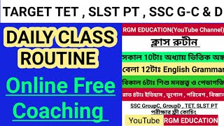 RGM EDUCATION New Class Routine For SSC Group C AND D , TET , SLST PT | ONLINE FREE COACHING