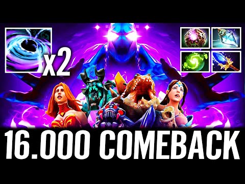 🔥 -36% CD Refresher 2x BLACK HOLE 100% Strongest AOE Skill — Enigma 16.000 Gold Comeback Dota 2 Pro