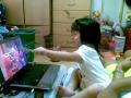 Adriel Watching Abby In Wonderland Sesame Street
