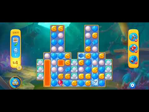 Fishdom Easy Level 12477 (with full seashell) @choraelmin