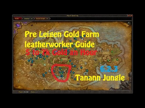 Darkenlord   Pre Leigen Gold Farm leatherworker/Skinning Guide 6.2.3 WOD