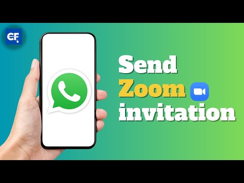 How to Send Zoom invitation on Whatsapp