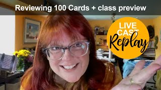 Live Stream replay - opening 100 birthday cards, picking winners, and new class preview!
