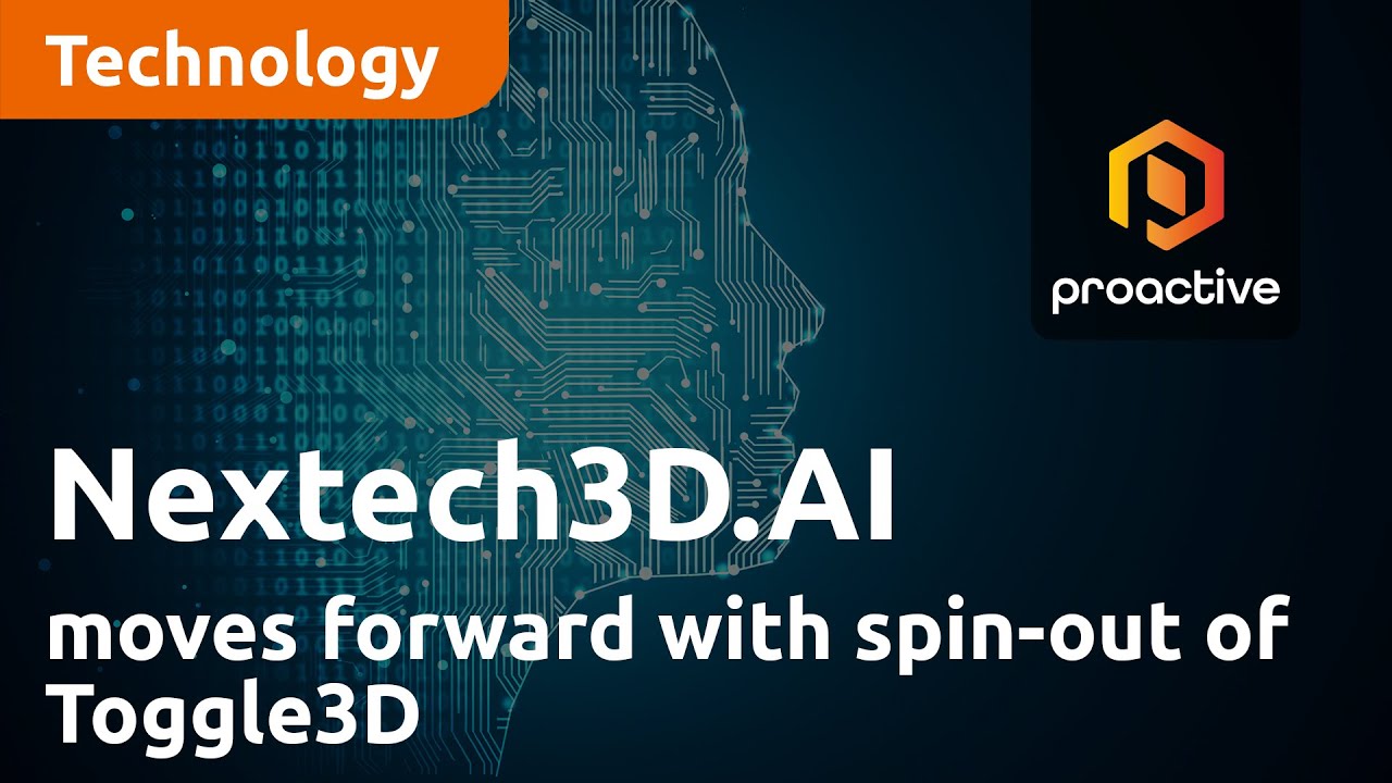 Nextech3D.AI announces arrangement agreement as it moves forward with spin-out of Toggle3D