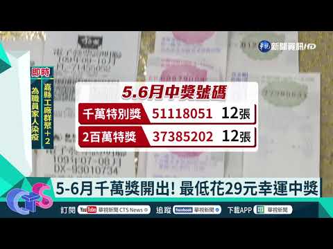 快兌獎! 5-6月12張千萬獎 最低29元中獎