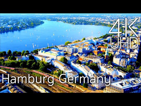 Hamburg Germany in 4K ULTRA HD Drone