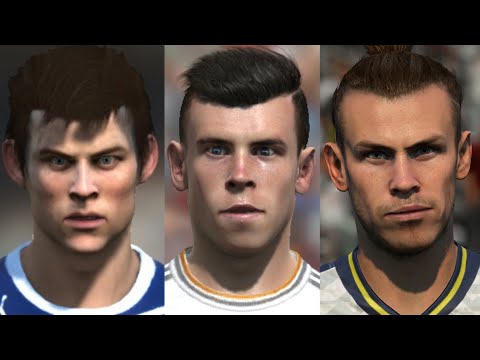 Gareth Bale evolution from FIFA 07 to FIFA 21