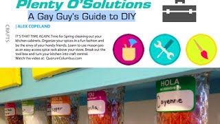 Quorum Columbus | Spice Up Your Rack | A Gay Guy's Guide to DIY | Plenty O'Solutions