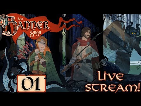 The Banner Saga: Complete Playthrough on Hard (Live Stream) - #01 - Let’s Play / Walkthrough