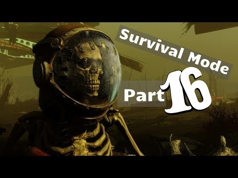 FALLOUT 4: SURVIVAL MODE Let's Play Part 16 (PC Gameplay Walkthrough)