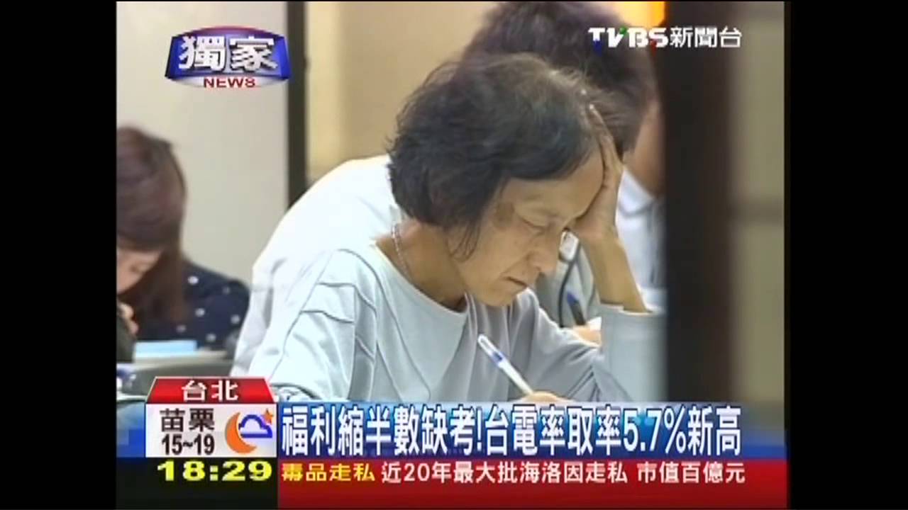 〈獨家〉福利縮半數缺考! 台電率取率5.7%新高