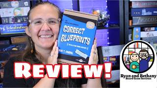 Ryan and Bethany Board Game Reviews - The Case of the Curiously Correct Blueprints video thumbnail