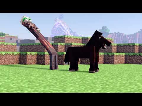 Insane! Watch Pewds tame wild horse in Minecraft!