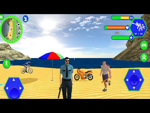 Miami Police Crime Vice Simulator - Fun At Miami City Beach - Android Gameplay