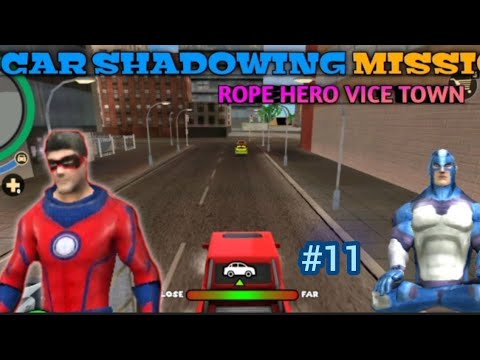 car shadow mission complete in rop hero vice town game #viralvideo