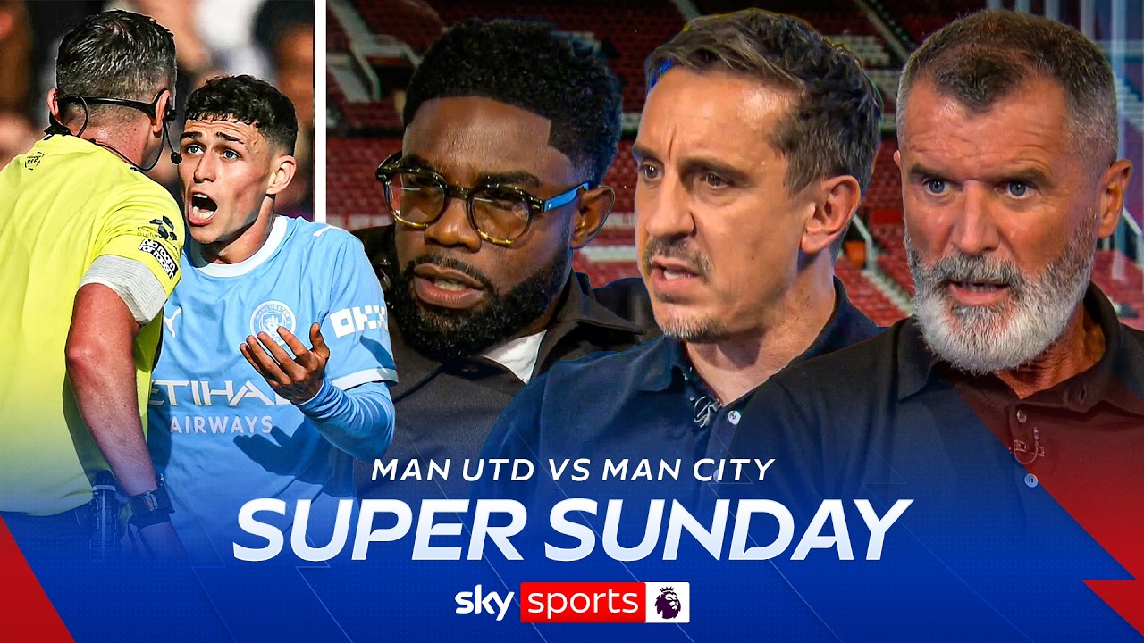 "It's NOT violent conduct" ❌ | Neville, Keane and Richards react to Phil Foden's red card!
