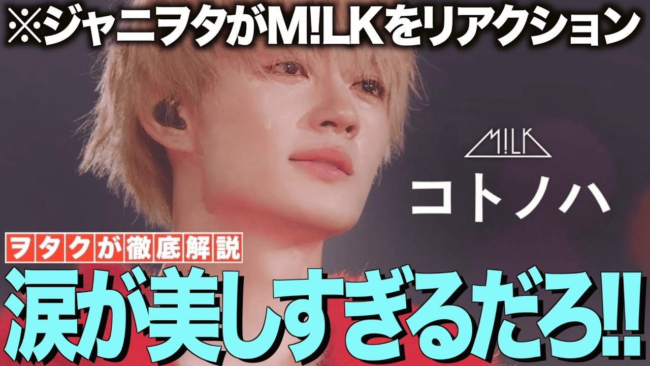 【M!LK】コトノハをジャニヲタがリアクション！涙が美しすぎるだろ！！【M!LK - 爆裂愛してる(Official Music Video)】