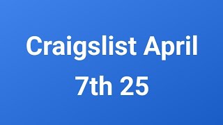 Craigslist April 7th 25 in Waikiki Honolulu Oahu Hawaii