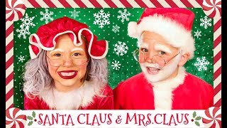Santa Claus and Mrs. Claus Costumes and Makeup