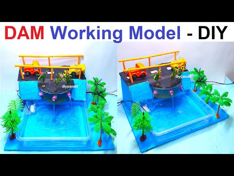 dam working model for science project exhibition new innovative design diy howtofunda