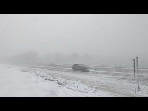 February 19, 2022 - Time-lapse/video of Snow Squall