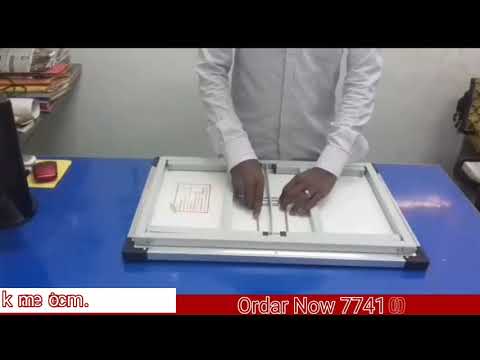 White wooden multi purpose folding table