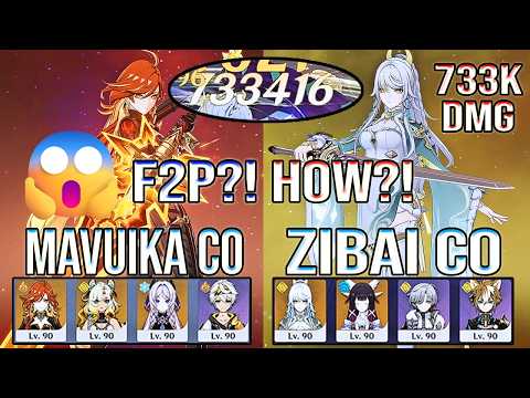😱 700K F2P Zibai in Spiral Abyss 12?! This Shouldn’t Be Possible… | Genshin Impact