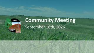 Elbert County - Community Meeting - 9/16/2026
