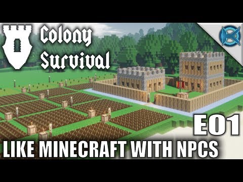 Colony Survival | Like Minecraft With NPCS | Let's Play Colony Survival Gameplay | S01E01