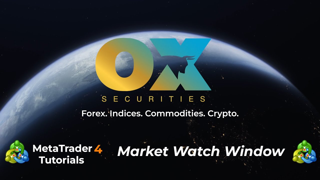 Chapter 1 - Market Watch Window - MT4