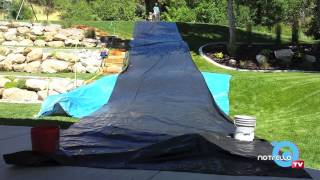 How to Make a Backyard Slip 'n Slide