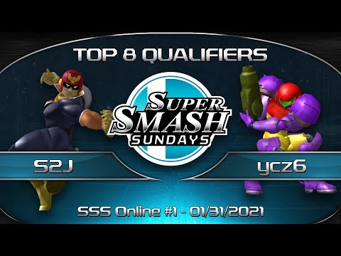 Super Smash Sundays Online #1 S2J (Falcon) vs. ycz6 (Samus) - SSBM Singles Top 8 Qualifiers