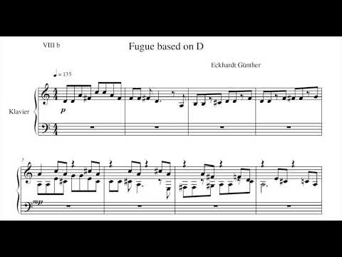 Eckhardt Günther - Prelude & Fugue with Chorus based on D (Midi File)
