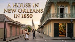 This Is How People Lived Inside a House in New Orleans in 1850 | AI Reconstruction