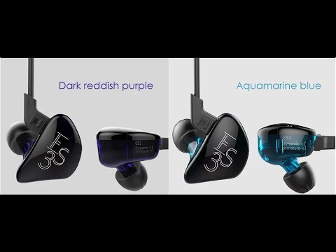 KZ - ES3 In-ear Detachable HiFi Earphones Review  -2017