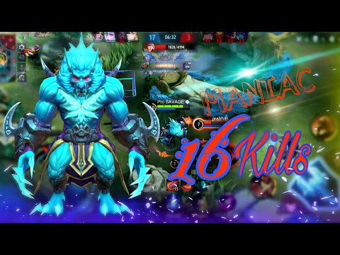 Roger 16 Kills No Death | Roger Best Build | Mobile Legends