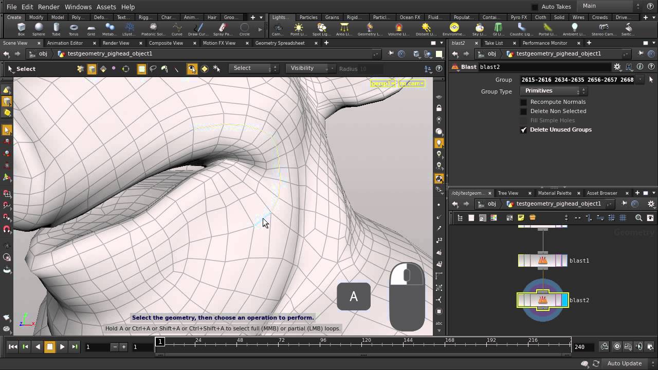 Houdini | Edge Loop Selection