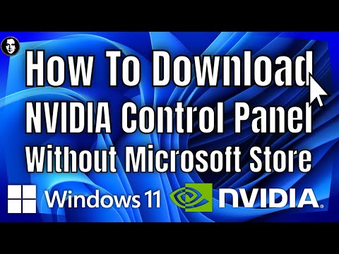 Part of a video titled How To Download NVidia Control Panel Without Microsoft ... - YouTube