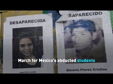 Demonstration fro Mexico's abducted students