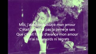Serge Gainsbourg &quot;Sorry Angel&quot; Lyrics/Paroles