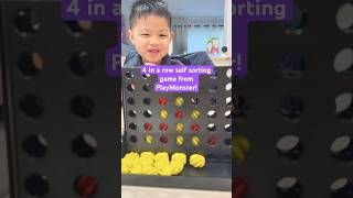 This self sorting 4 in a row game is a hit for my son and I! @playmonsterfun